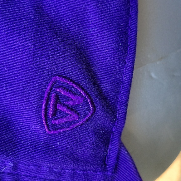 Deep purple Clemson baseball cap w embroidered orange paw - Picture 4 of 14